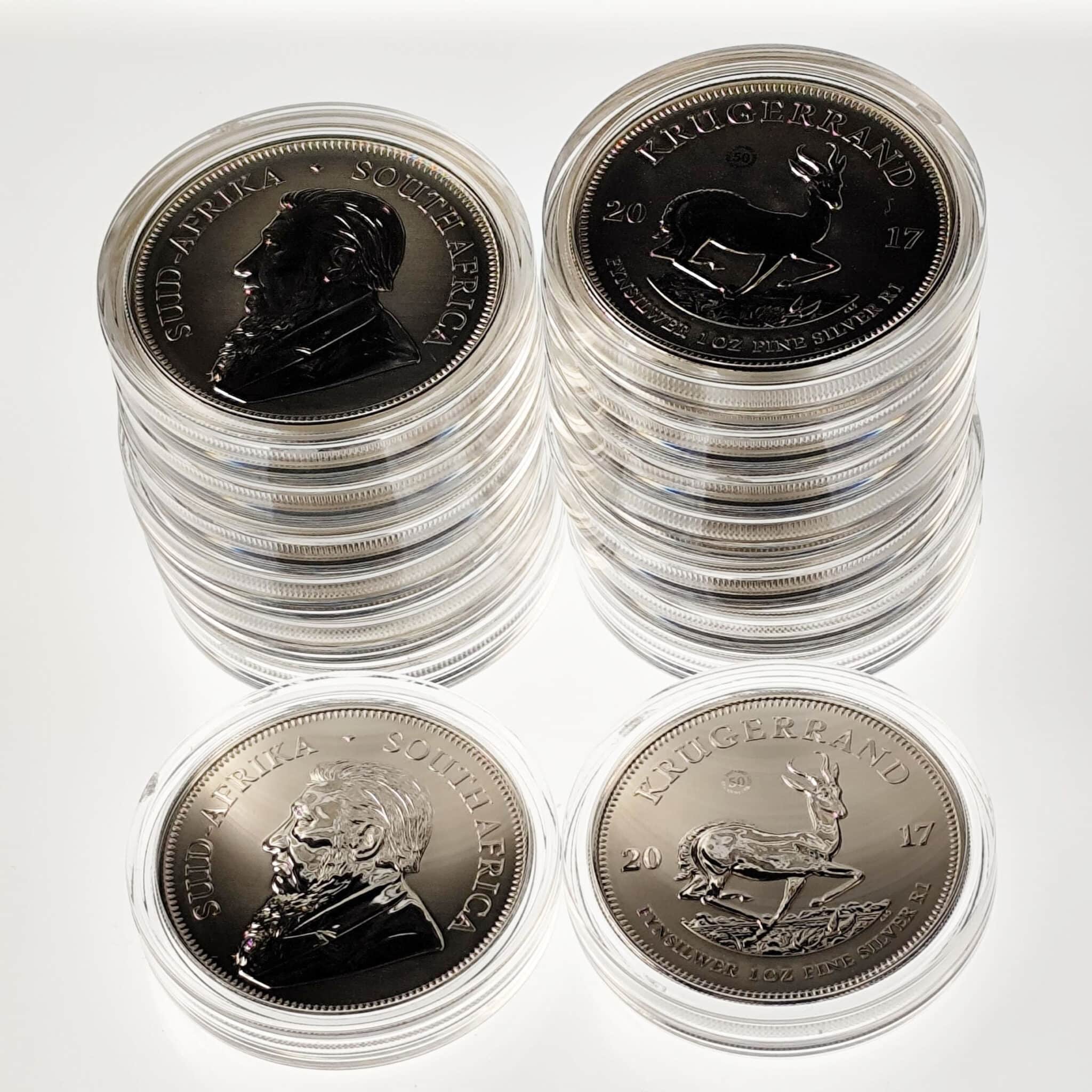 suedafrika-silbermuenzen-uebrige-welt - Südafrika Krügerrand 1 Unze 2017