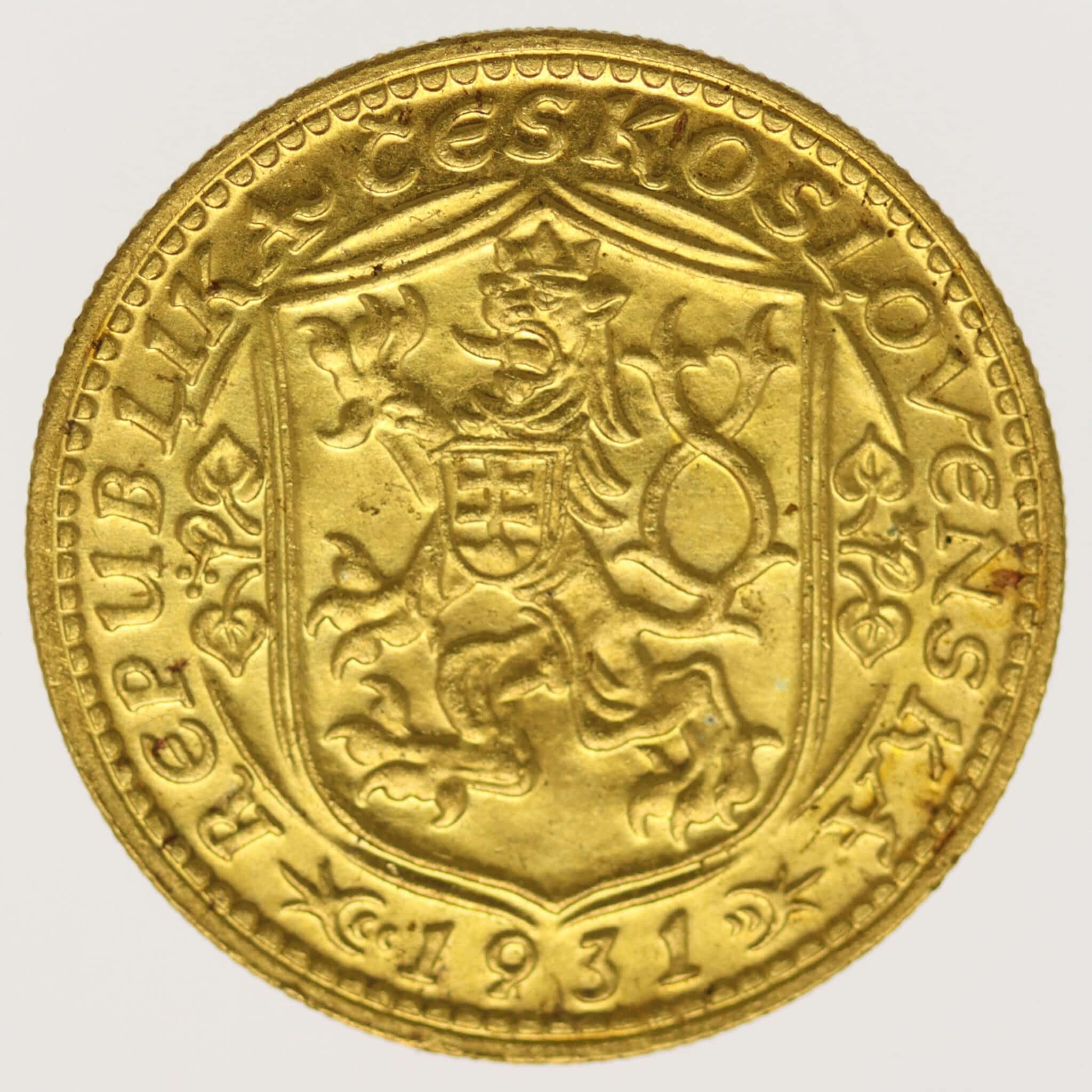 tschechien - Tschechien Dukat 1931