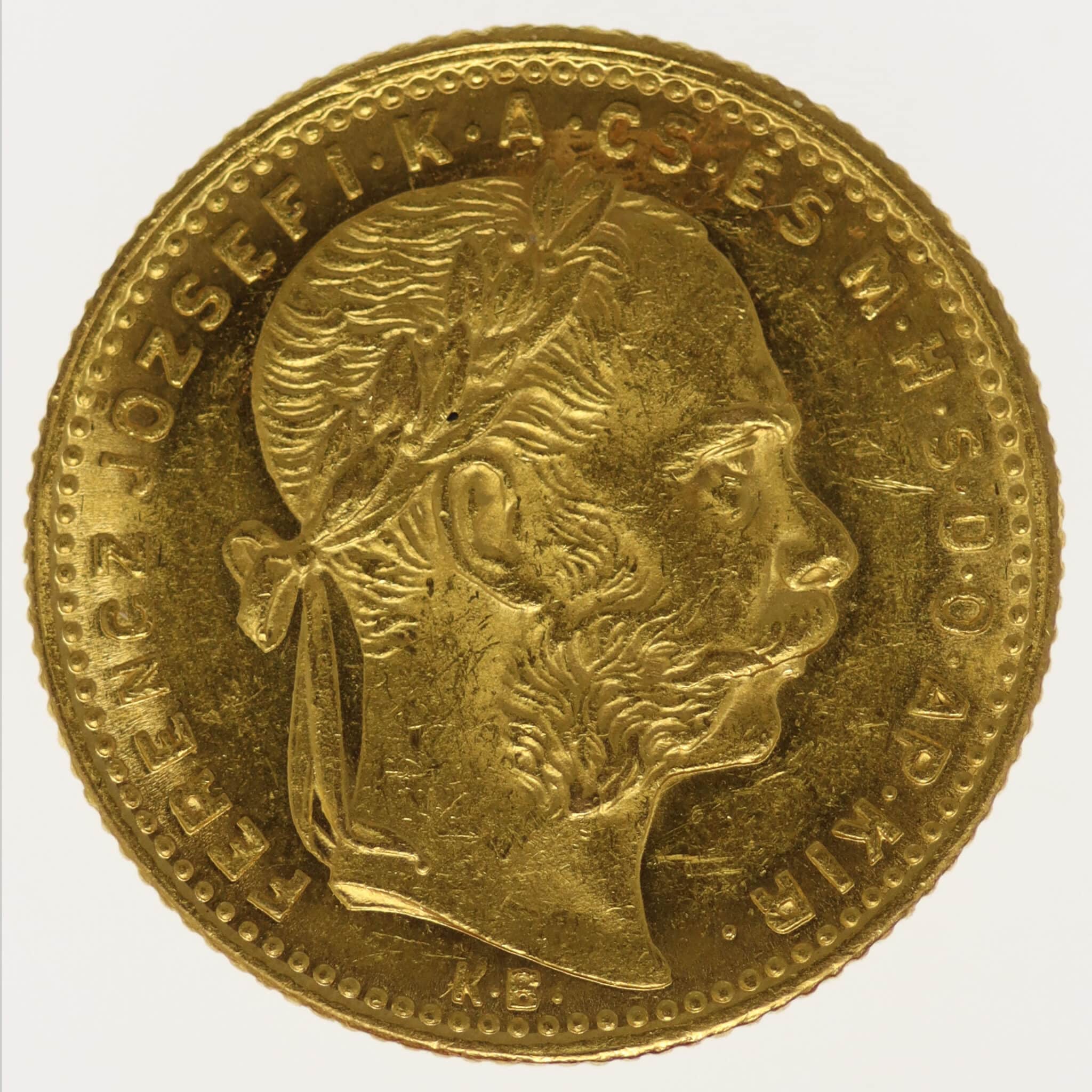 ungarn, oesterreich - Österreich Kaiserreich Franz Joseph I. 8 Forint 1882 KB