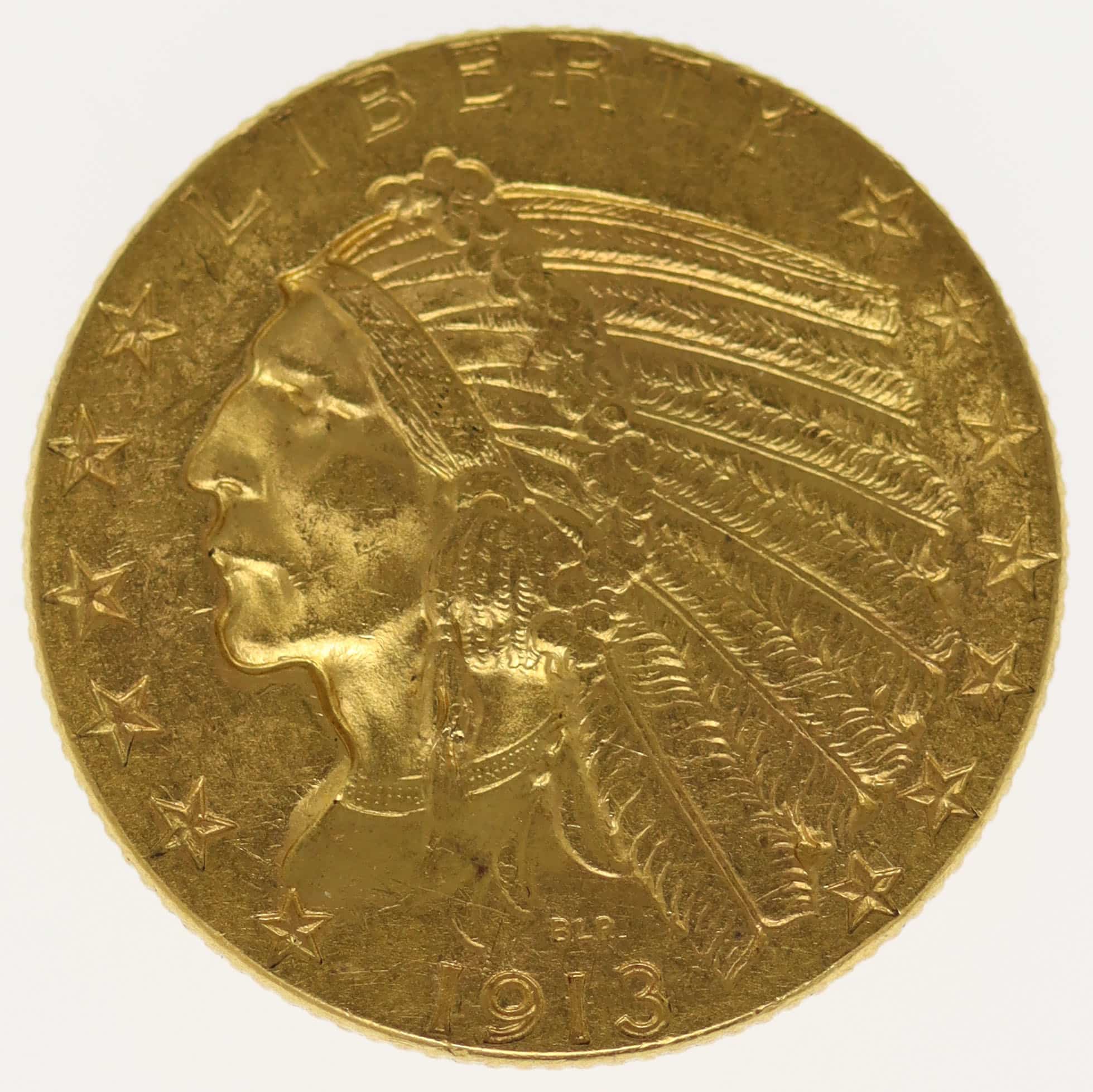 usa - USA 5 Dollars 1913 Indianer