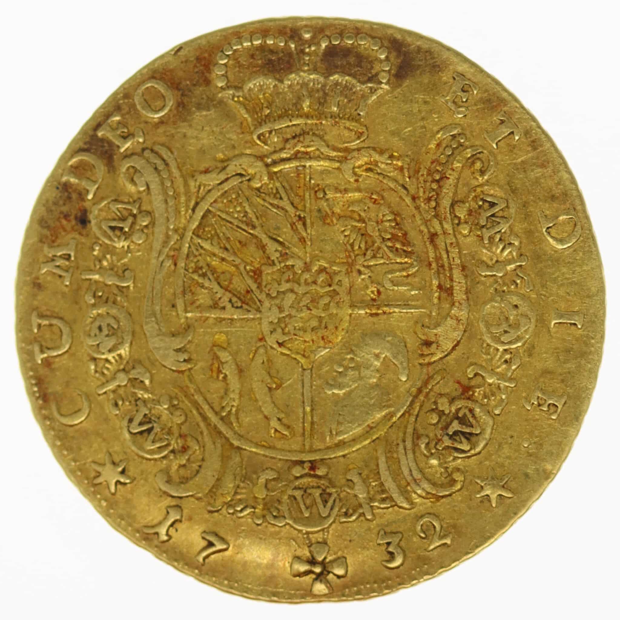 altdeutschland - Württemberg Eberhard Ludwig 1/2 Karolin 1732