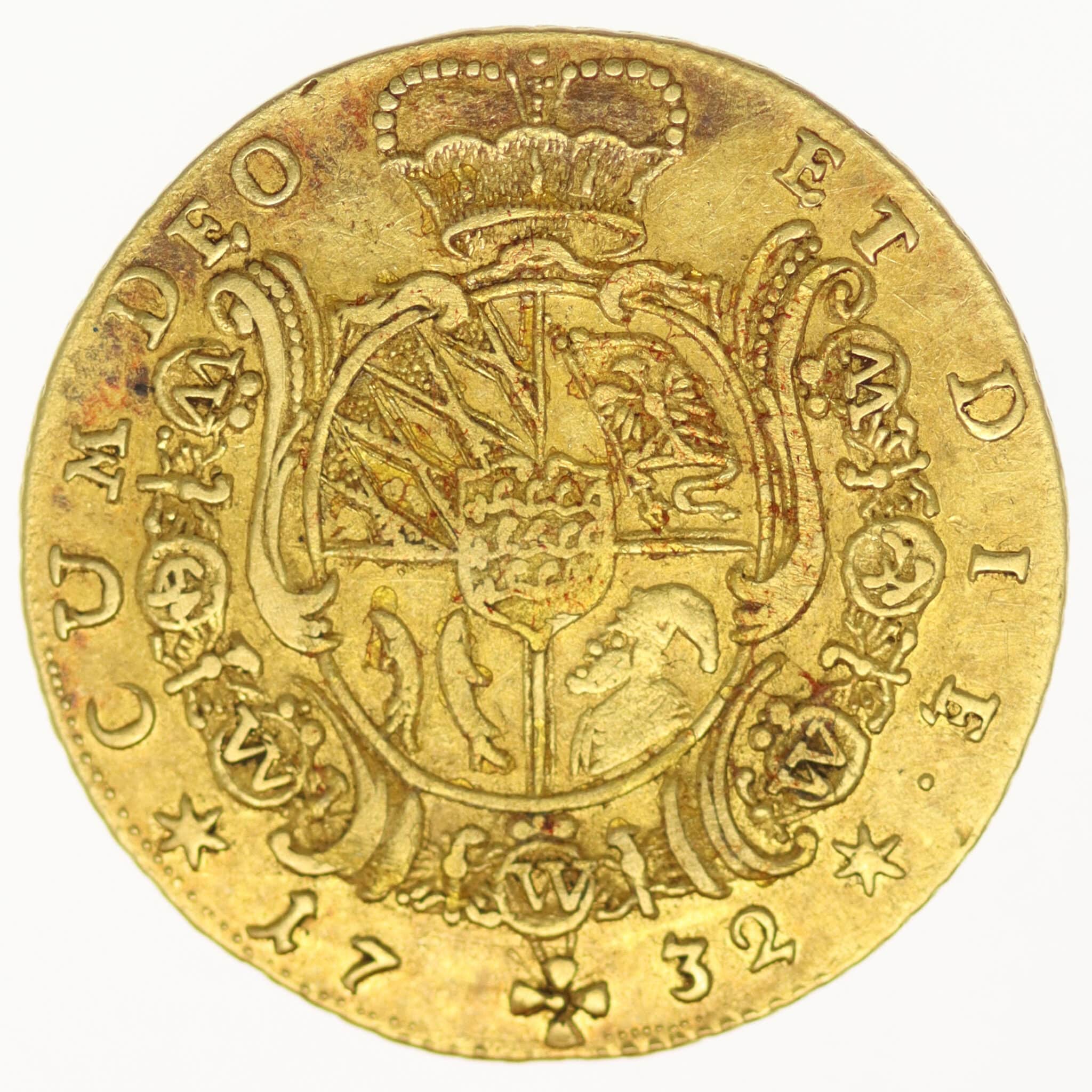 altdeutschland - Württemberg Eberhard Ludwig 1/2 Karolin 1732