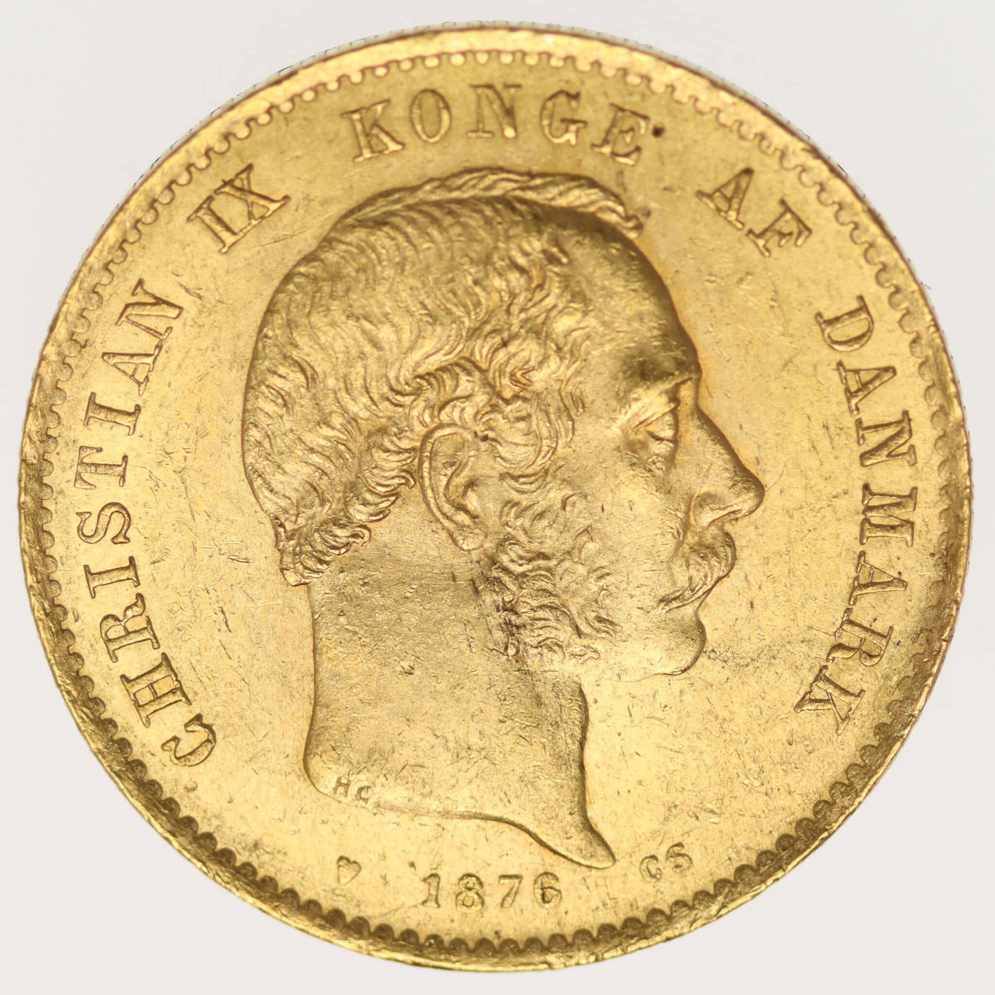 Dänemark Christian IX. 20 Kronen 1876 daenemark - Dänemark Christian IX. 20 Kronen 1876