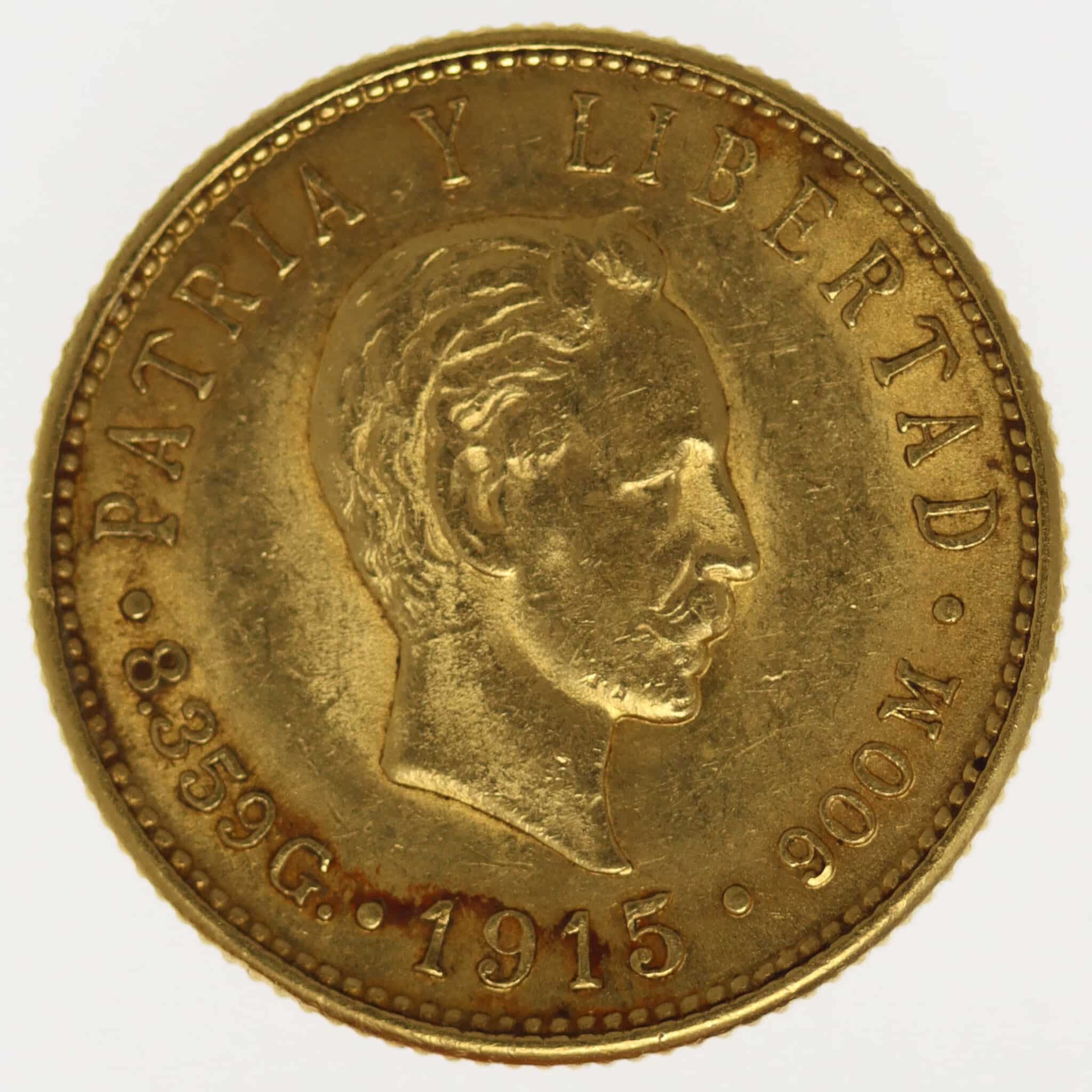 kuba - Kuba 5 Pesos 1915