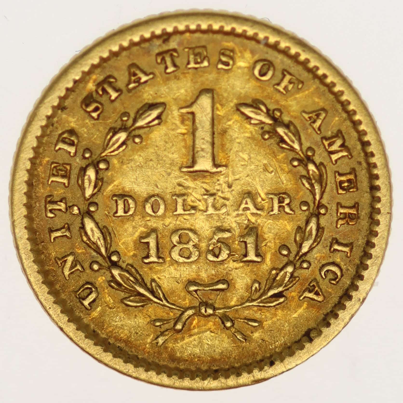 usa - USA 1 Dollar 1851 Liberty / Kopf