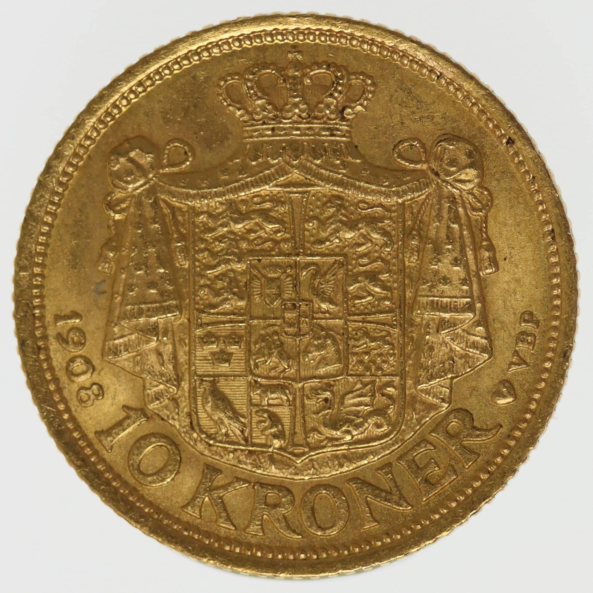 daenemark - Dänemark Frederik VIII. 10 Kronen 1908
