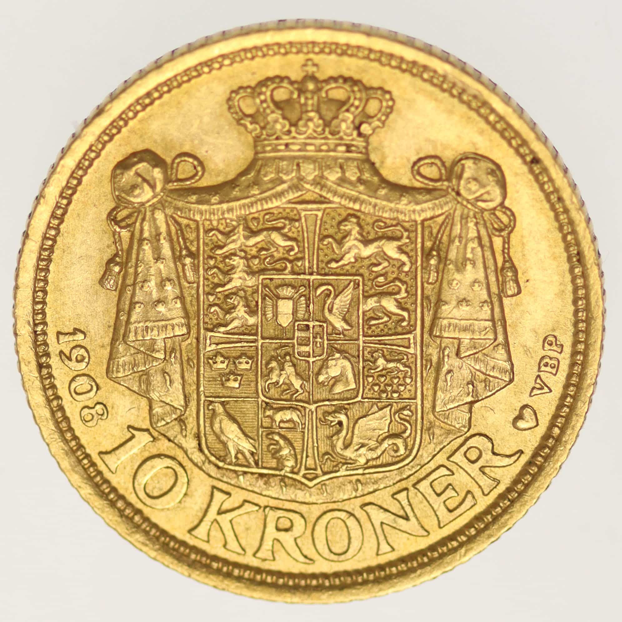 daenemark - Dänemark Frederik VIII. 10 Kronen 1908