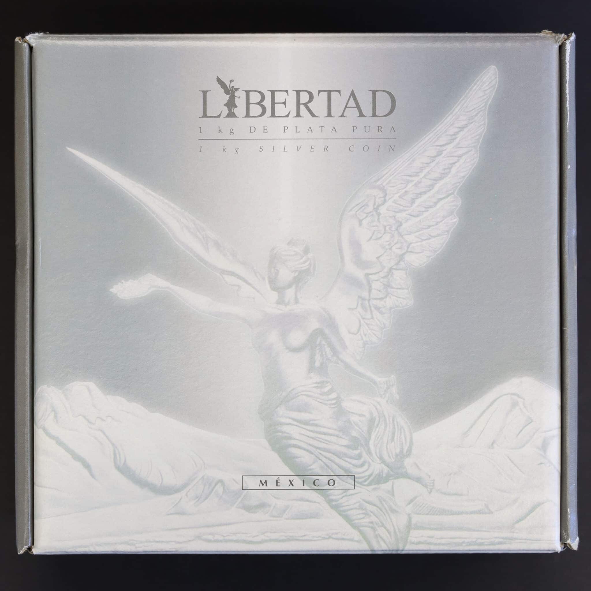 mexiko-silbermuenzen-uebrige-welt - Mexiko Silbermünze 1 Kilogramm 2008 Libertad prooflike