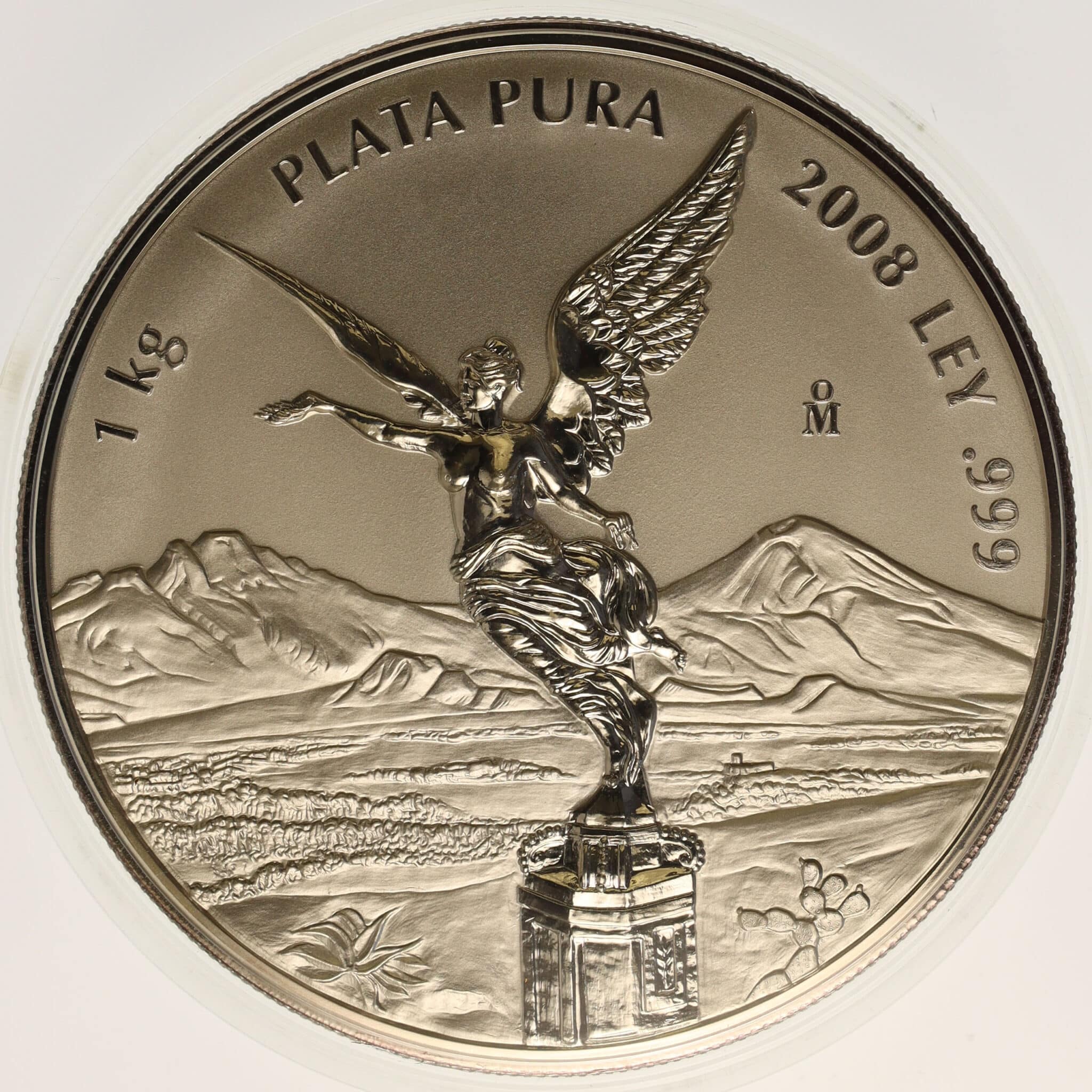 mexiko-silbermuenzen-uebrige-welt - Mexiko Silbermünze 1 Kilogramm 2008 Libertad prooflike