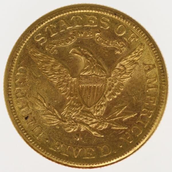 proaurum-usa-5-dollars-1885-14498-1