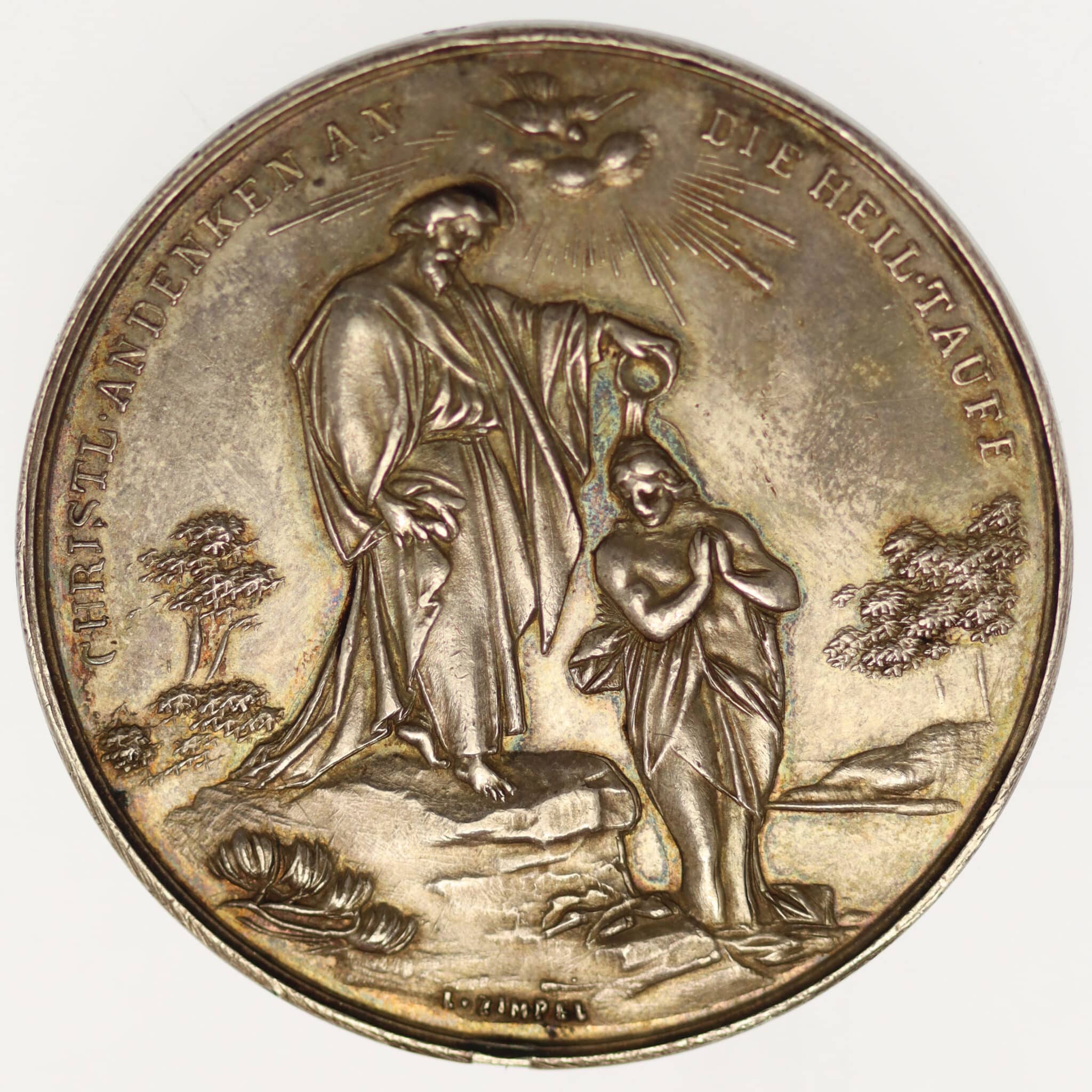 deutsches-kaiserreich-ab-1871-deutsche-silbermuenzen - Habsburg Silbermedaille Taufmedaille o.J.