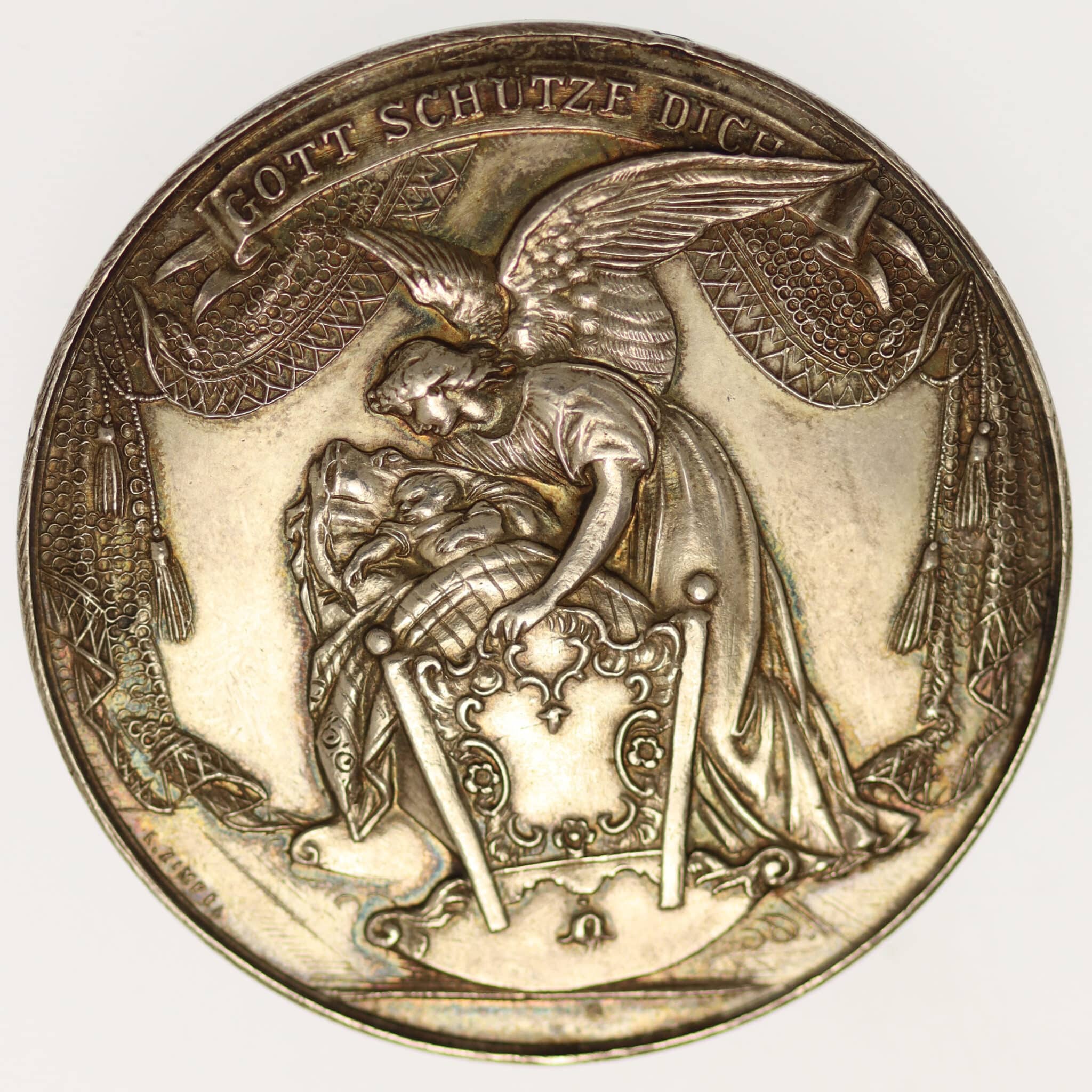 deutsches-kaiserreich-ab-1871-deutsche-silbermuenzen - Habsburg Silbermedaille Taufmedaille o.J.