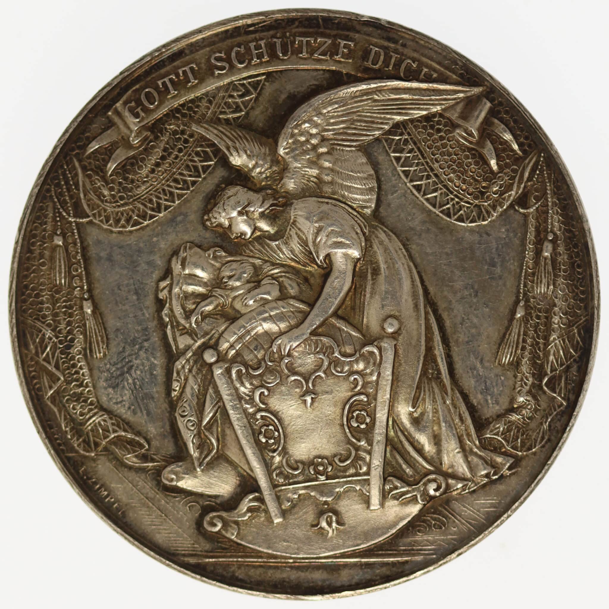 deutsches-kaiserreich-ab-1871-deutsche-silbermuenzen - Habsburg Silbermedaille Taufmedaille o.J.