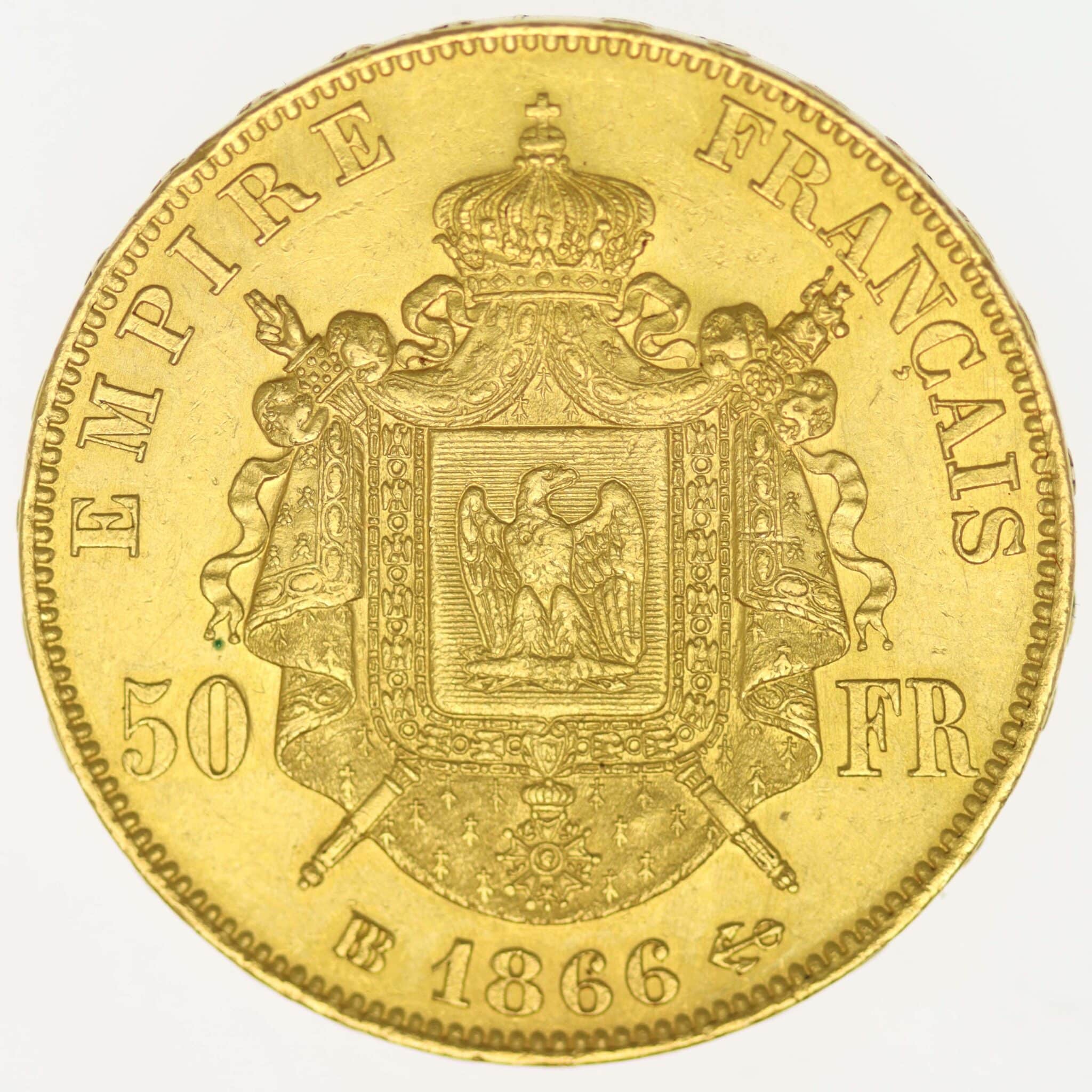 frankreich - Frankreich Napoleon III. 50 Francs 1866 BB