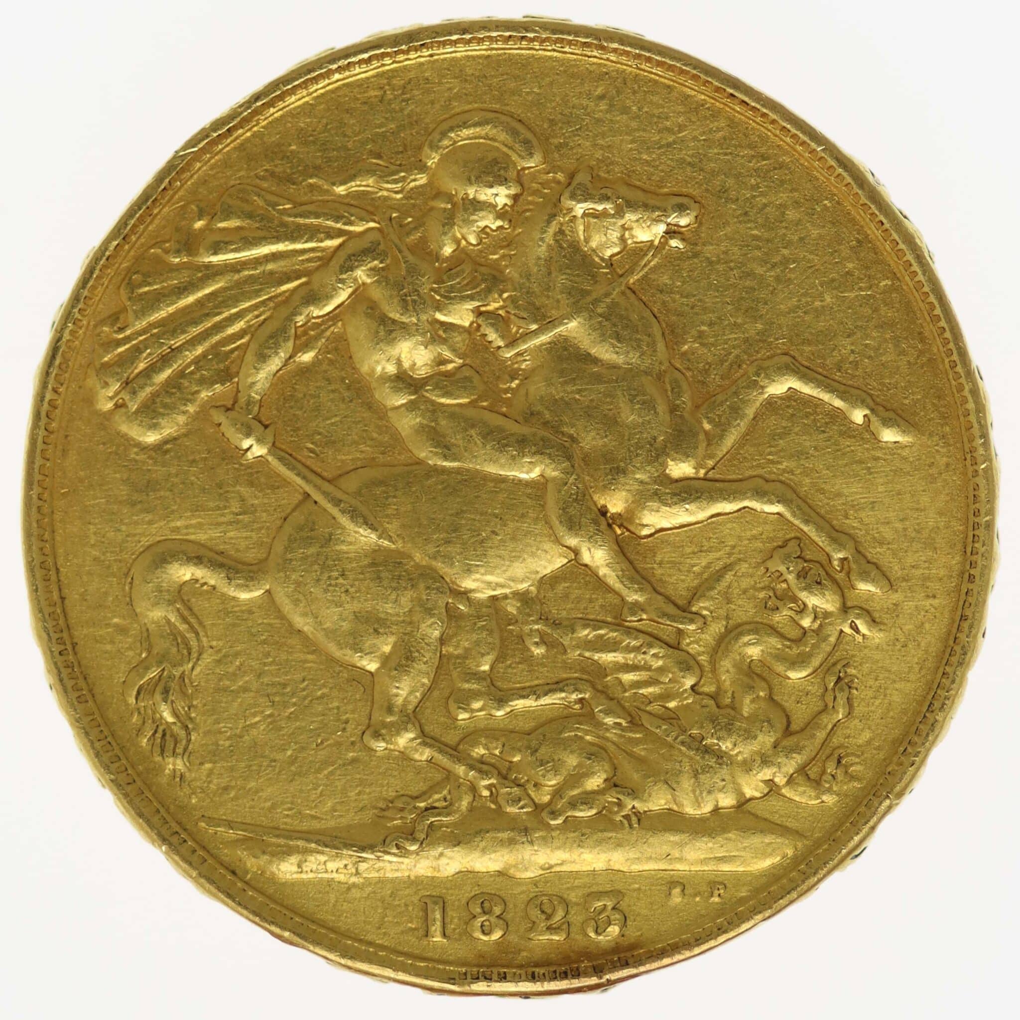 Großbritannien Georg IV 2 Pounds 1823 grossbritannien - Großbritannien Georg IV 2 Pounds 1823