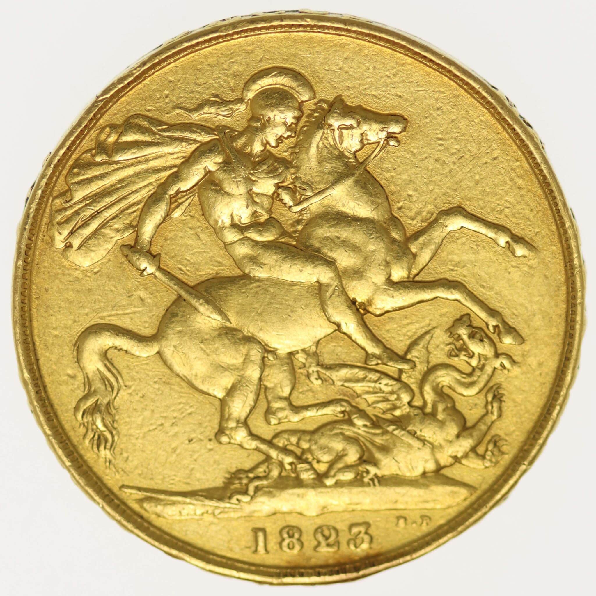 Großbritannien Georg IV 2 Pounds 1823 grossbritannien - Großbritannien Georg IV 2 Pounds 1823