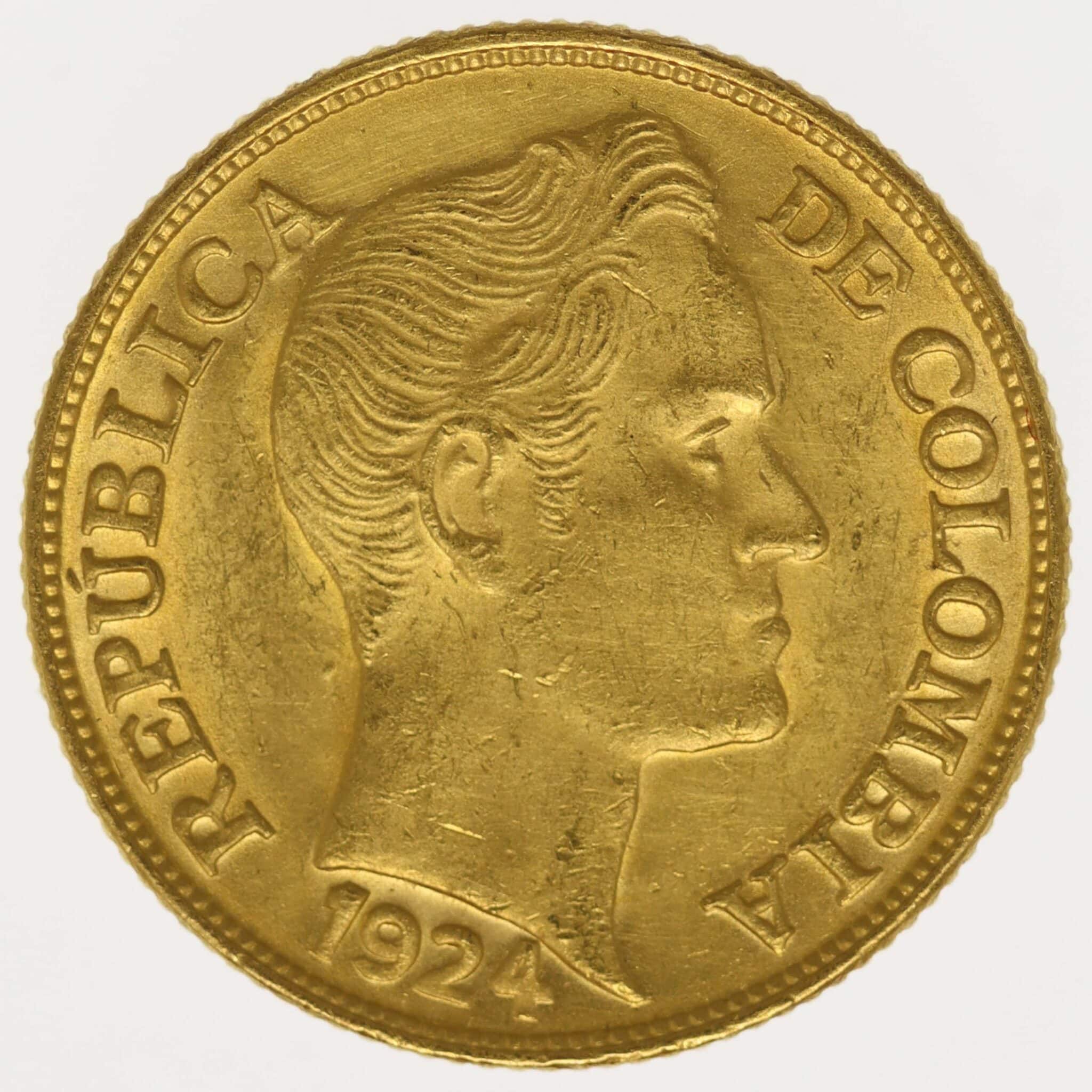 kolumbien - Kolumbien 5 Pesos 1924