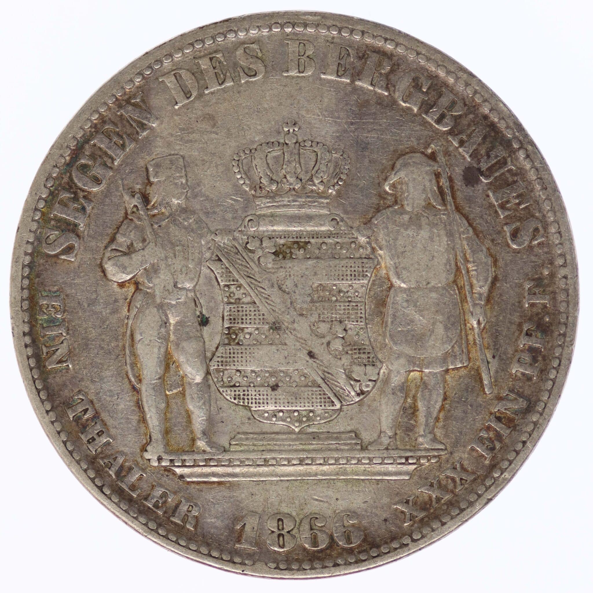 altdeutschland-deutsche-silbermuenzen - Sachsen Johann Ausbeutetaler 1866