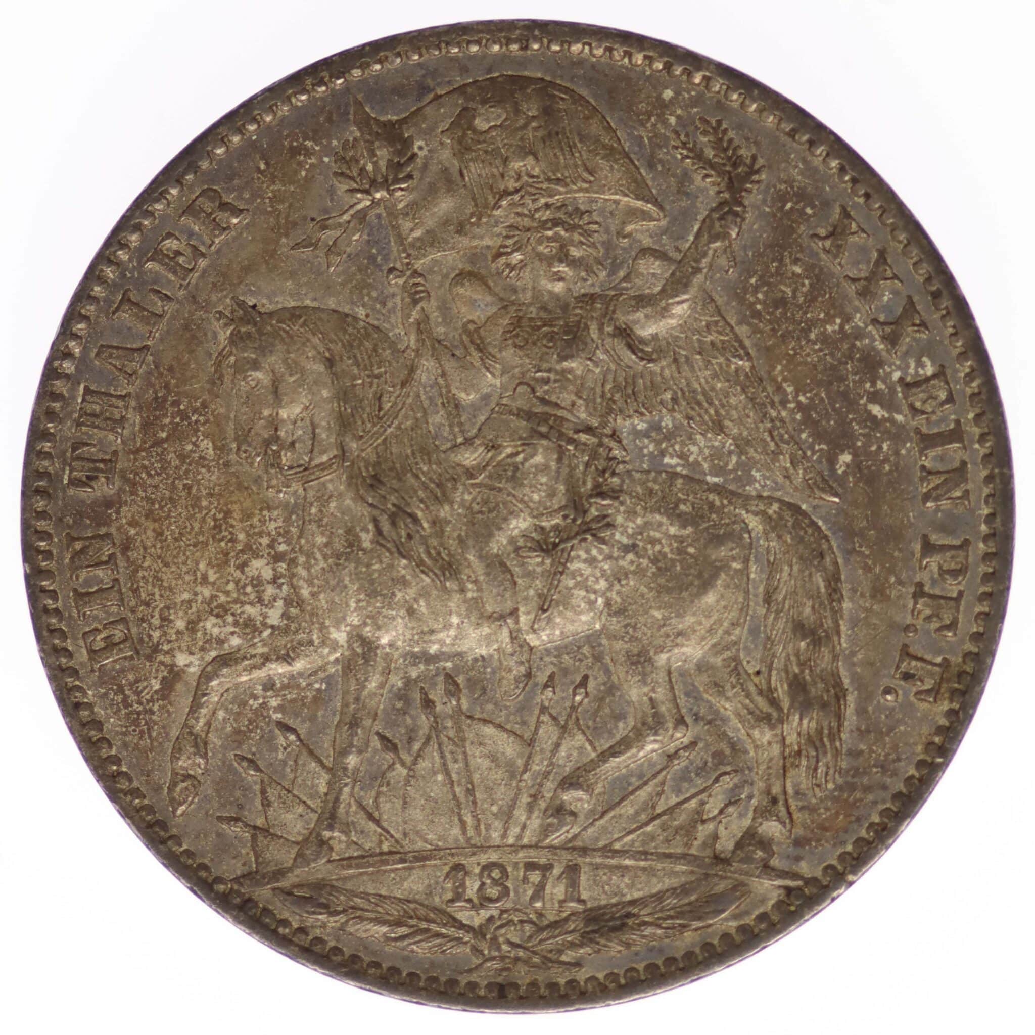 altdeutschland-deutsche-silbermuenzen - Sachsen Johann Vereinstaler 1871