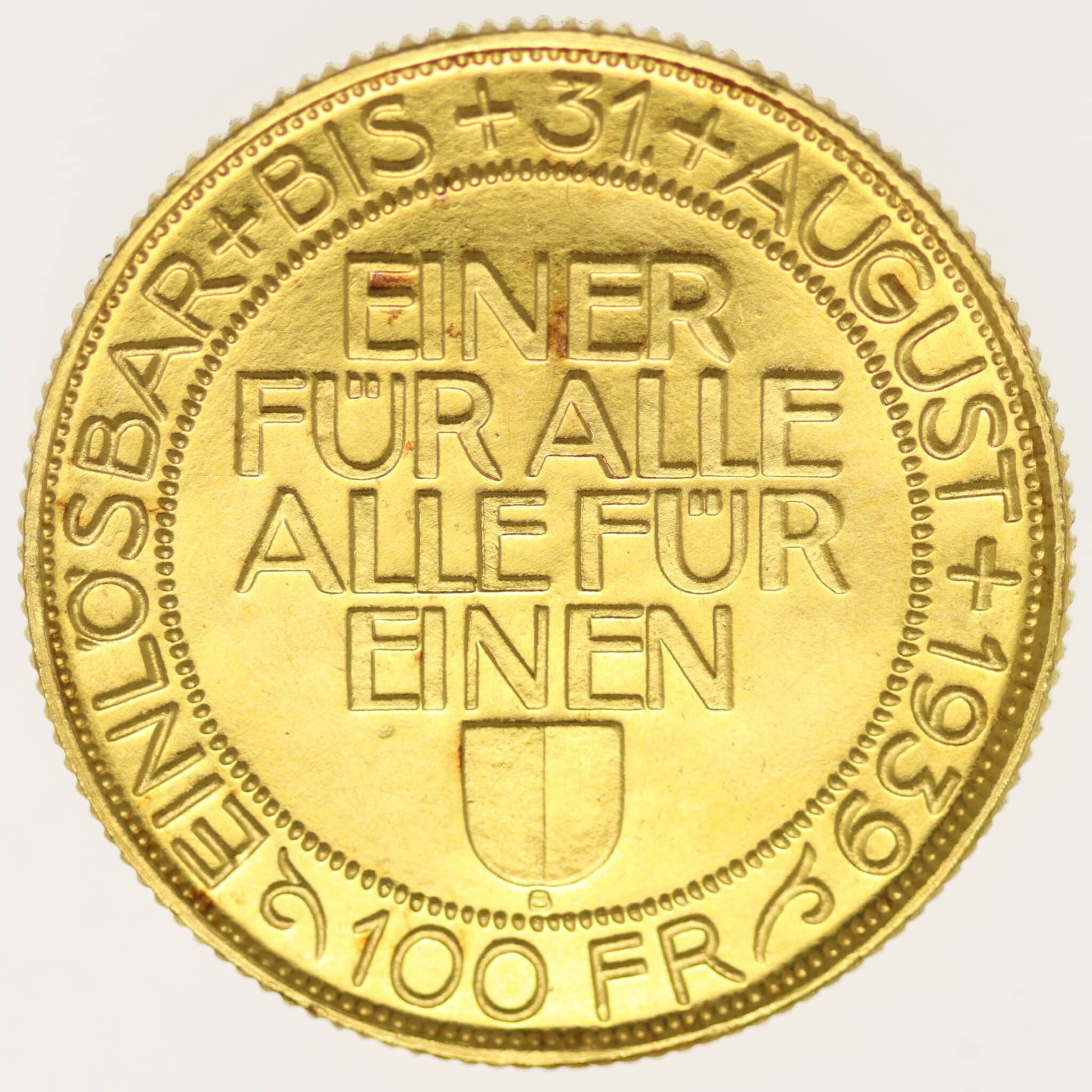 schweiz - Schweiz 100 Franken 1939 B