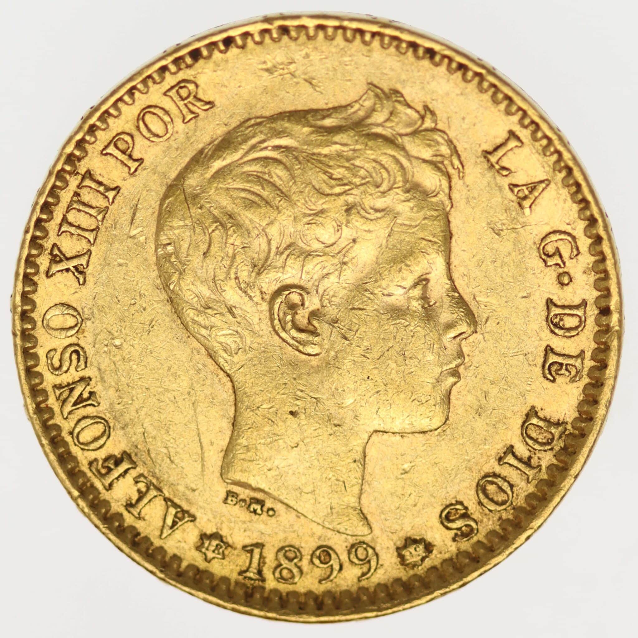 Spanien Alfonso XIII. 20 Pesetas 1899 / 18 - 99 spanien - Spanien Alfonso XIII. 20 Pesetas 1899 / 18 - 99