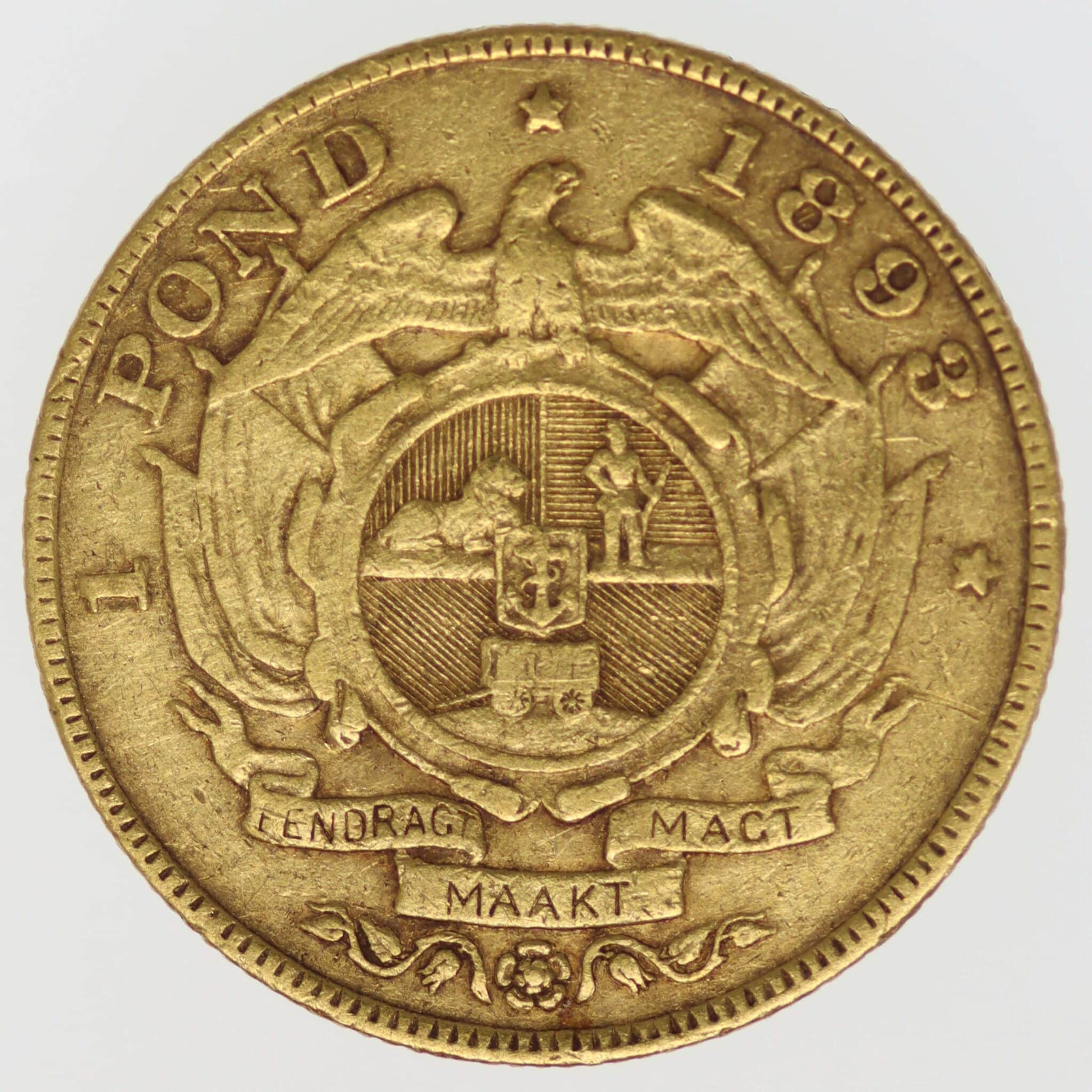 Südafrika 1 Pond 1893 suedafrika - Südafrika 1 Pond 1893