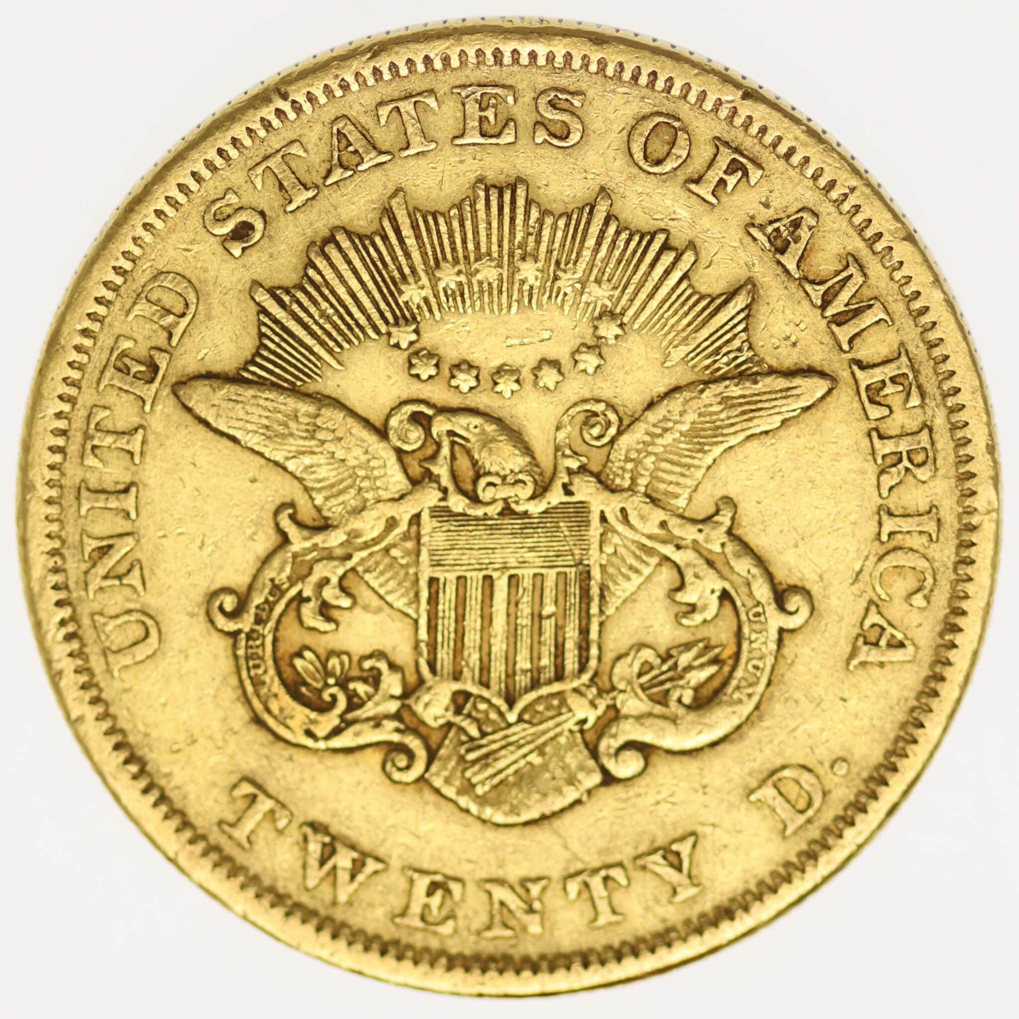 usa - USA 20 Dollars 1850 Liberty / Kopf