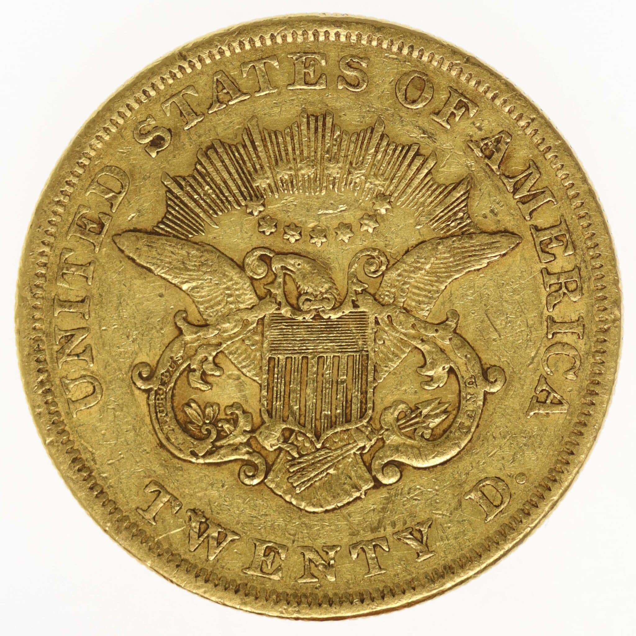 usa - USA 20 Dollars 1850 Liberty / Kopf