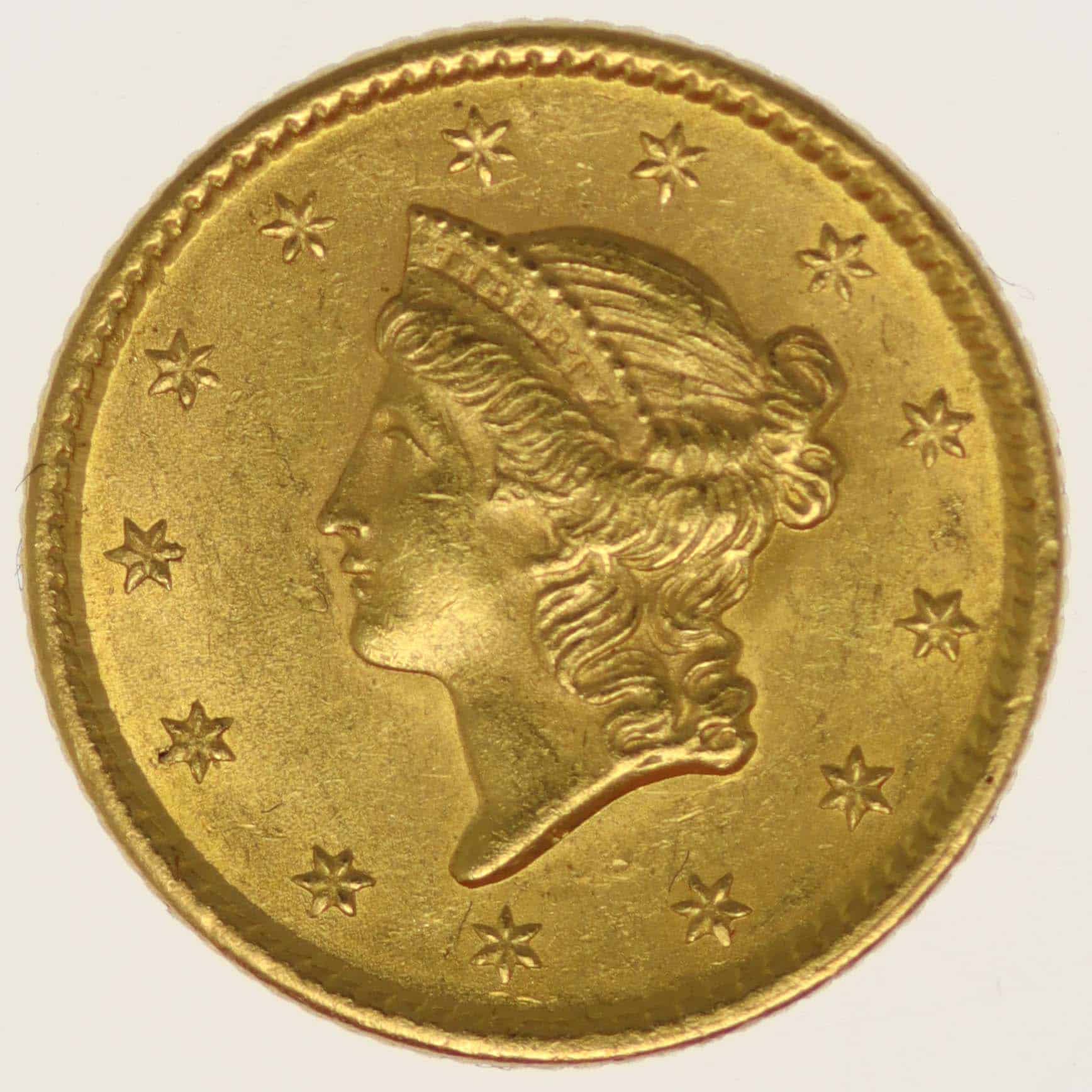 usa - USA 1 Dollar 1850 Liberty / Kopf