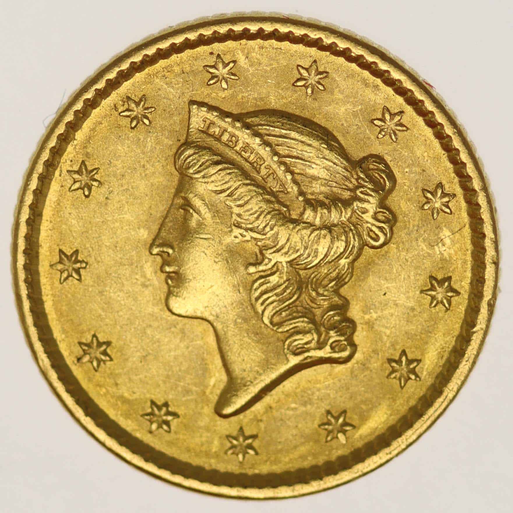 usa - USA 1 Dollar 1850 Liberty / Kopf