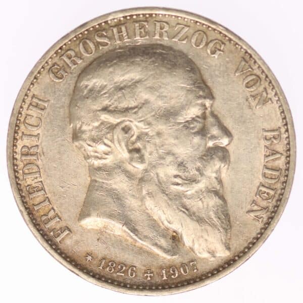 proaurum-baden-friedrich-5-mark-1907-10895-2 proaurum-baden-friedrich-5-mark-1907-10895-2