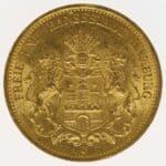 deutsches-kaiserreich-ab-1871 - Hamburg Stadtwappen 20 Mark 1877