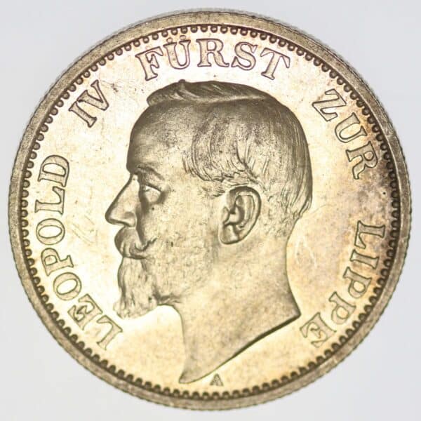 proaurum-lippe-leopold-2-mark-1906-14373-3 proaurum-lippe-leopold-2-mark-1906-14373-3