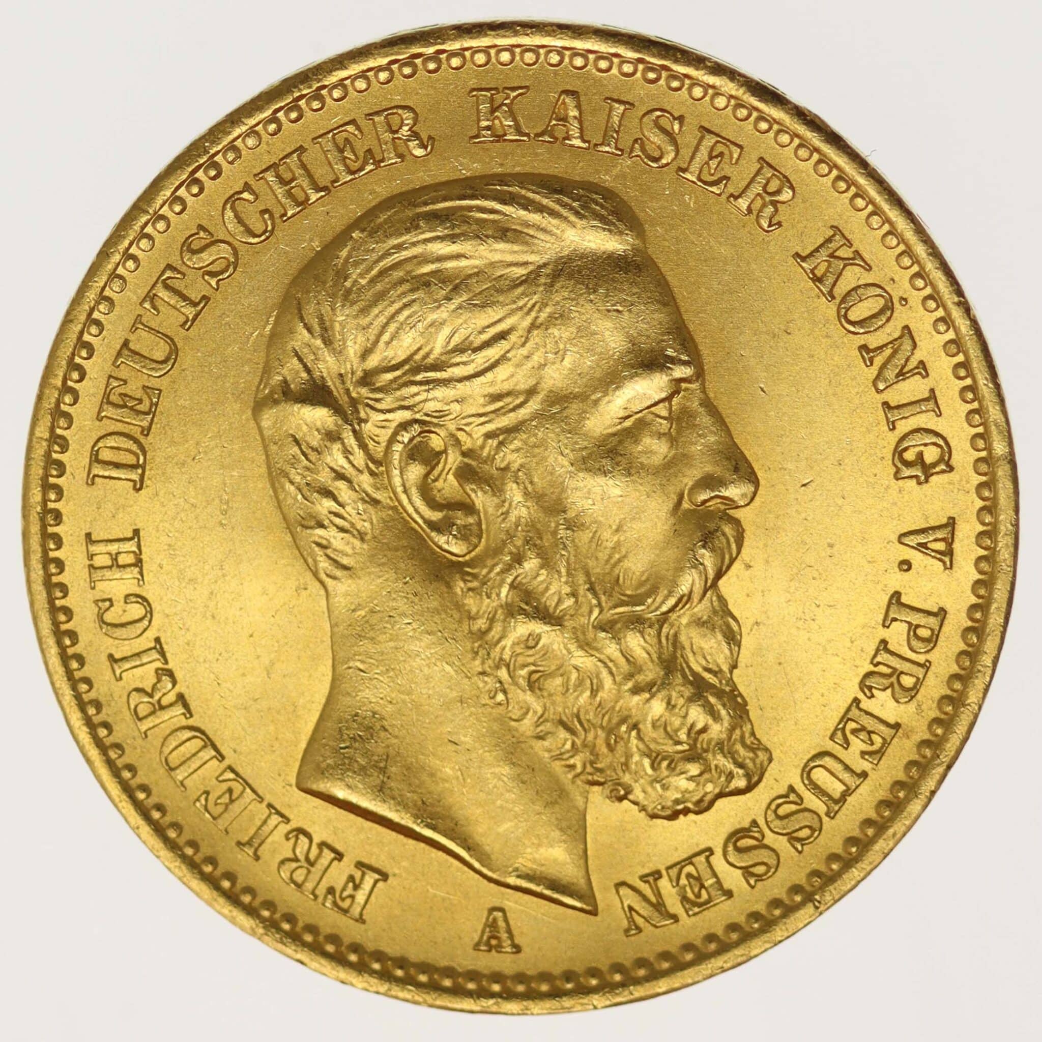 deutsches-kaiserreich-ab-1871 - Preussen Friedrich III. 20 Mark 1888