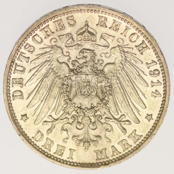 proaurum-bayern-ludwig-3-mark-1914-7449-4 proaurum-bayern-ludwig-3-mark-1914-7449-4
