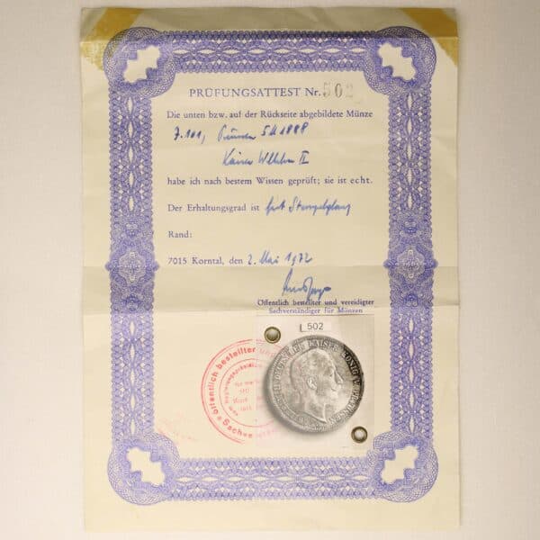 proaurum-preussen-wilhelm-5-mark-1888-4136-7 proaurum-preussen-wilhelm-5-mark-1888-4136-7