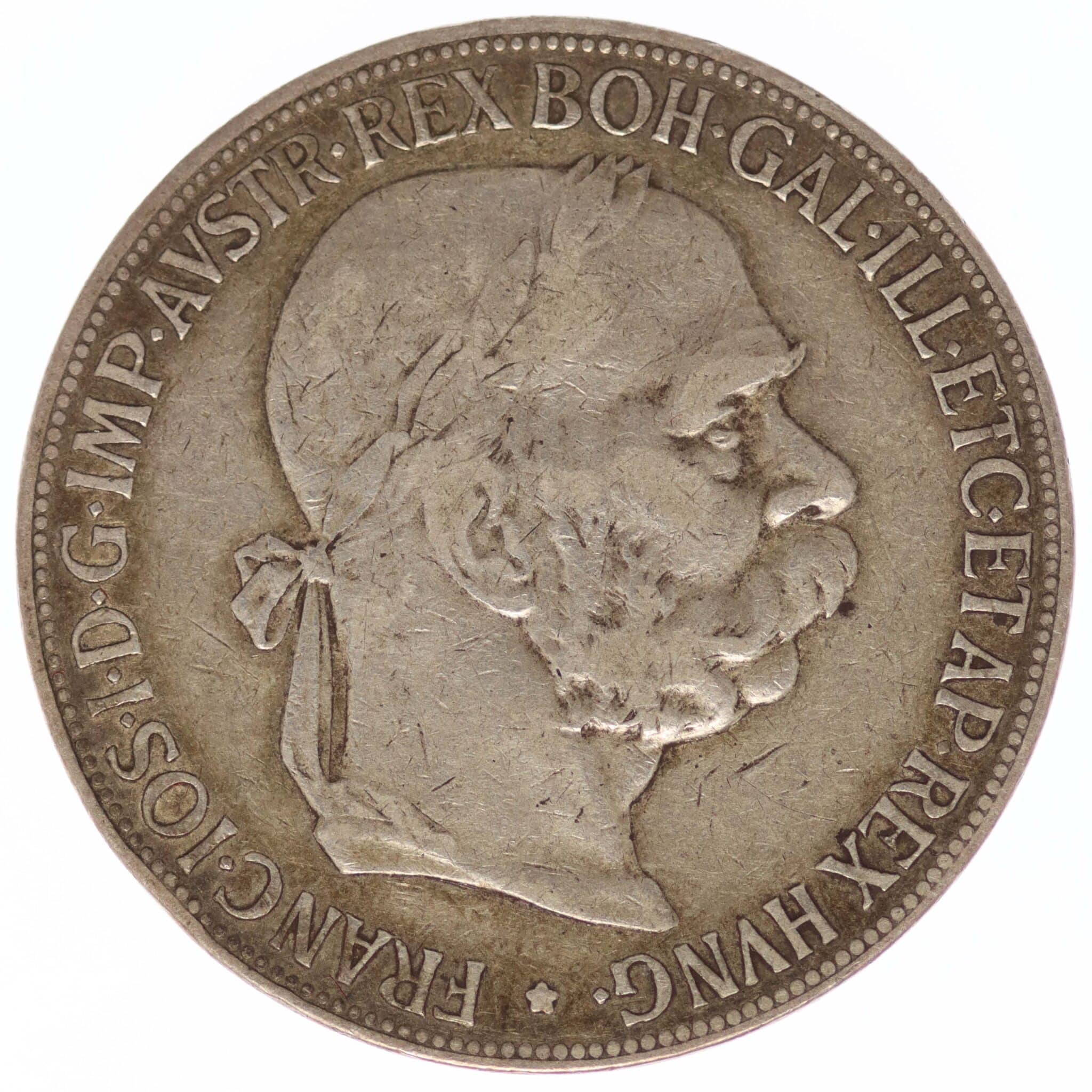 oesterreich-silbermuenzen-uebriges-europa - Österreich Kaiserreich Franz Josef I. 5 Kronen 1900